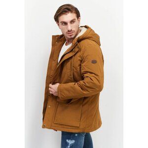 London Fog Sherpa-Lined Hooded Parka Brown Men's Size XL